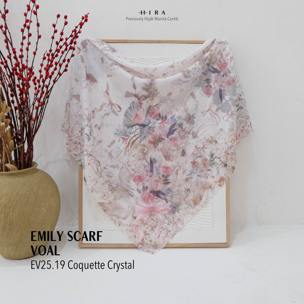 [ BUY 3 GET 1 FREE HIJAB ] Emily Scarf Voal - EV25.19 Coquette Crystal