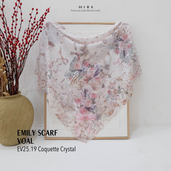[ BUY 3 GET 1 FREE HIJAB ] Emily Scarf Voal - EV25.19 Coquette Crystal