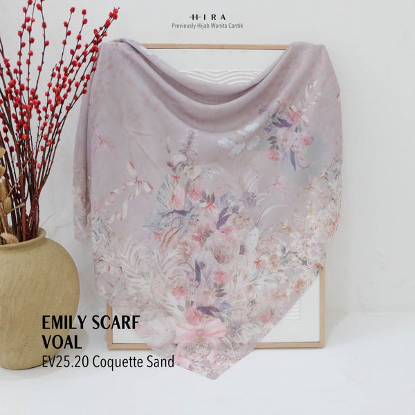 [ BUY 3 GET 1 FREE HIJAB ] Emily Scarf Voal - EV25.20 Coquette Sand