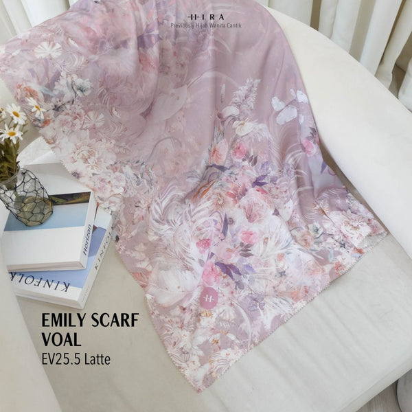[ BUY 3 GET 1 FREE HIJAB ] Emily Scarf Voal - EV25.5 Latte