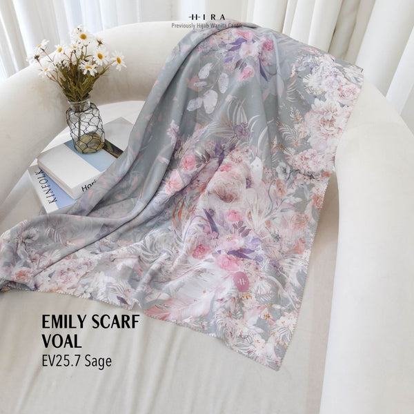 [ BUY 3 GET 1 FREE HIJAB ] Emily Scarf Voal - EV25.7 Sage