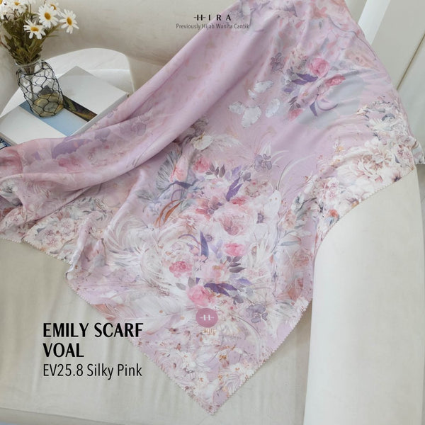 [ BUY 3 GET 1 FREE HIJAB ] Emily Scarf Voal - EV25.8 Silky Pink