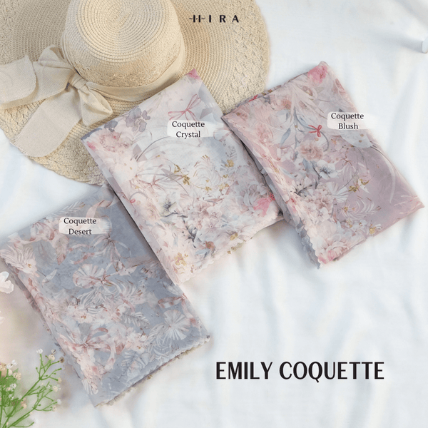[ BUY 3 GET 1 FREE HIJAB ] Emily Scarf - EM28.40 Coquette Blush