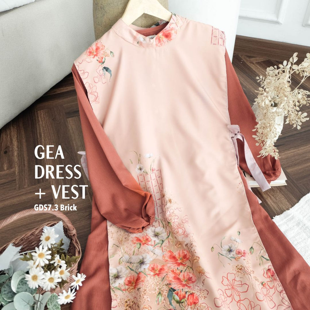 Gea Dress & Vest - GDS7.3 Brick