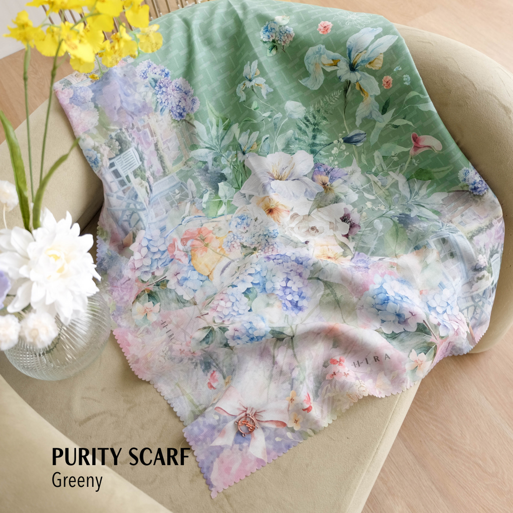 [ BUY 3 GET 1 FREE HIJAB ] Purity Scarf Jumbo Polycotton - PJ09.4 Greeny