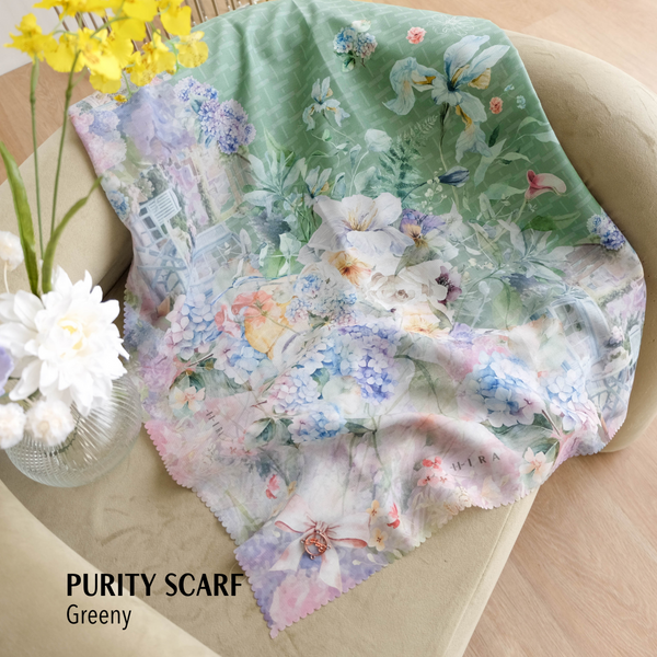 [ BUY 3 GET 1 FREE HIJAB ] Purity Scarf Polycotton - PU09.4 Greeny