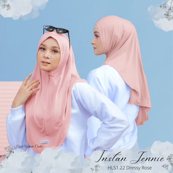 Instan Jennie Sporty Hijab - HLS1.22 Dressy Rose
