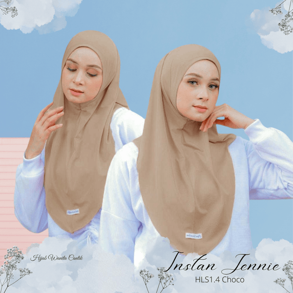 Instan Jennie Sporty Hijab - HLS1.4 Choco