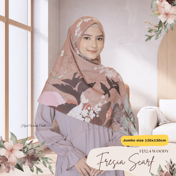 [DISKON AMBYAR] Last Stock Scarf Motif Hijabwanitacantik Series Hijab Kerudung Printing Motif