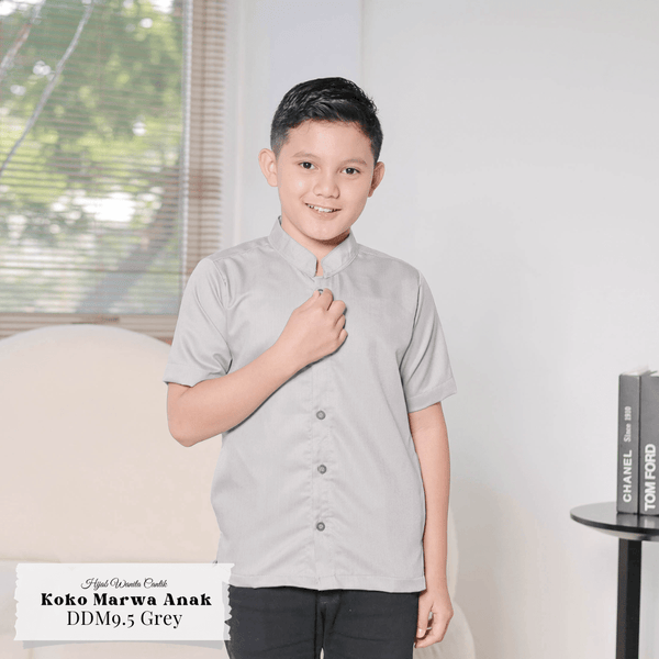 [ READY STOCK ] CLEARENCE SALE Koko Anak Marwa - DDM9.5 Grey