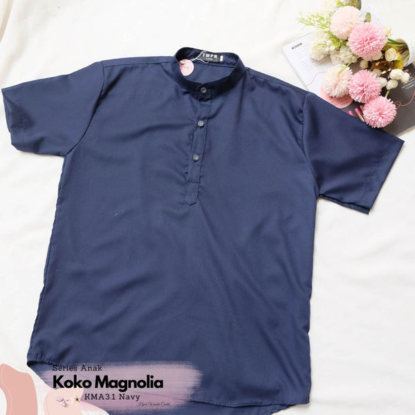 [ READY STOCK ] Koko Magnolia Series Anak Custom - KMA3.1 Navy