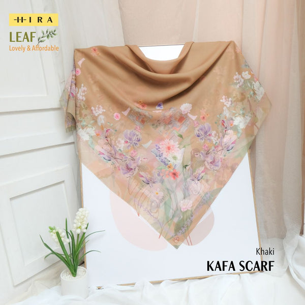 Leaf Kafa Scarf - KF30.4 VK30.4 JF30.4 Khaki
