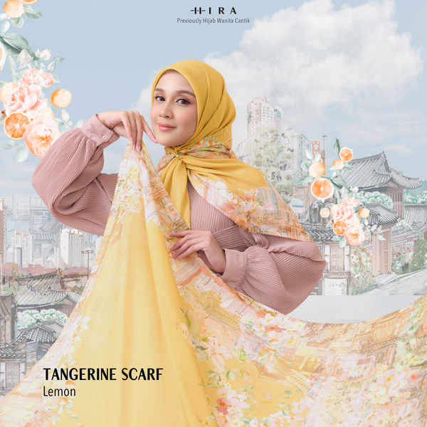 [ BUY 3 GET 1 FREE HIJAB ] Tangerine Scarf - ST16.6 TV16.6 TJ16.6 Lemon