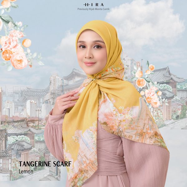 [ BUY 3 GET 1 FREE HIJAB ] Tangerine Scarf - ST16.6 TV16.6 TJ16.6 Lemon