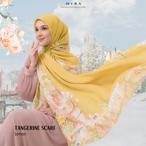 [ BUY 3 GET 1 FREE HIJAB ] Tangerine Scarf - ST16.6 TV16.6 TJ16.6 Lemon