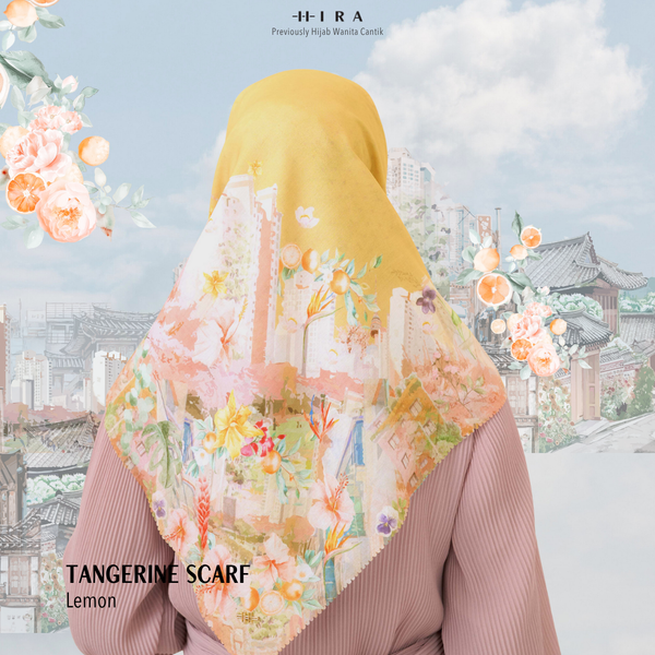 [ BUY 3 GET 1 FREE HIJAB ] Tangerine Scarf - ST16.6 TV16.6 TJ16.6 Lemon