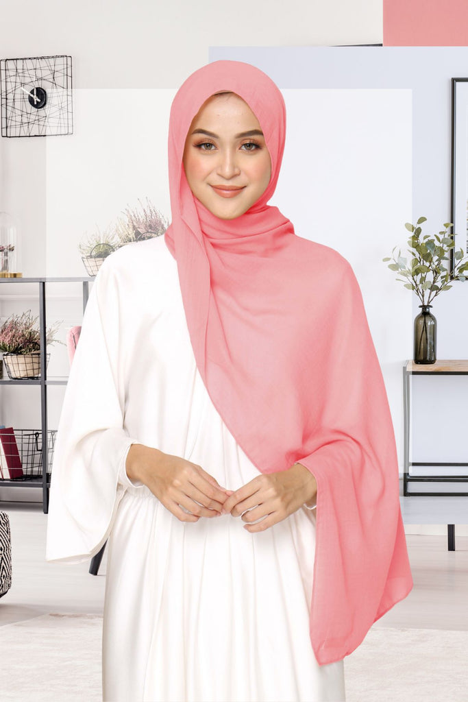 Dubai Voal Pashmina  - PPE2.47 Lovely Pink