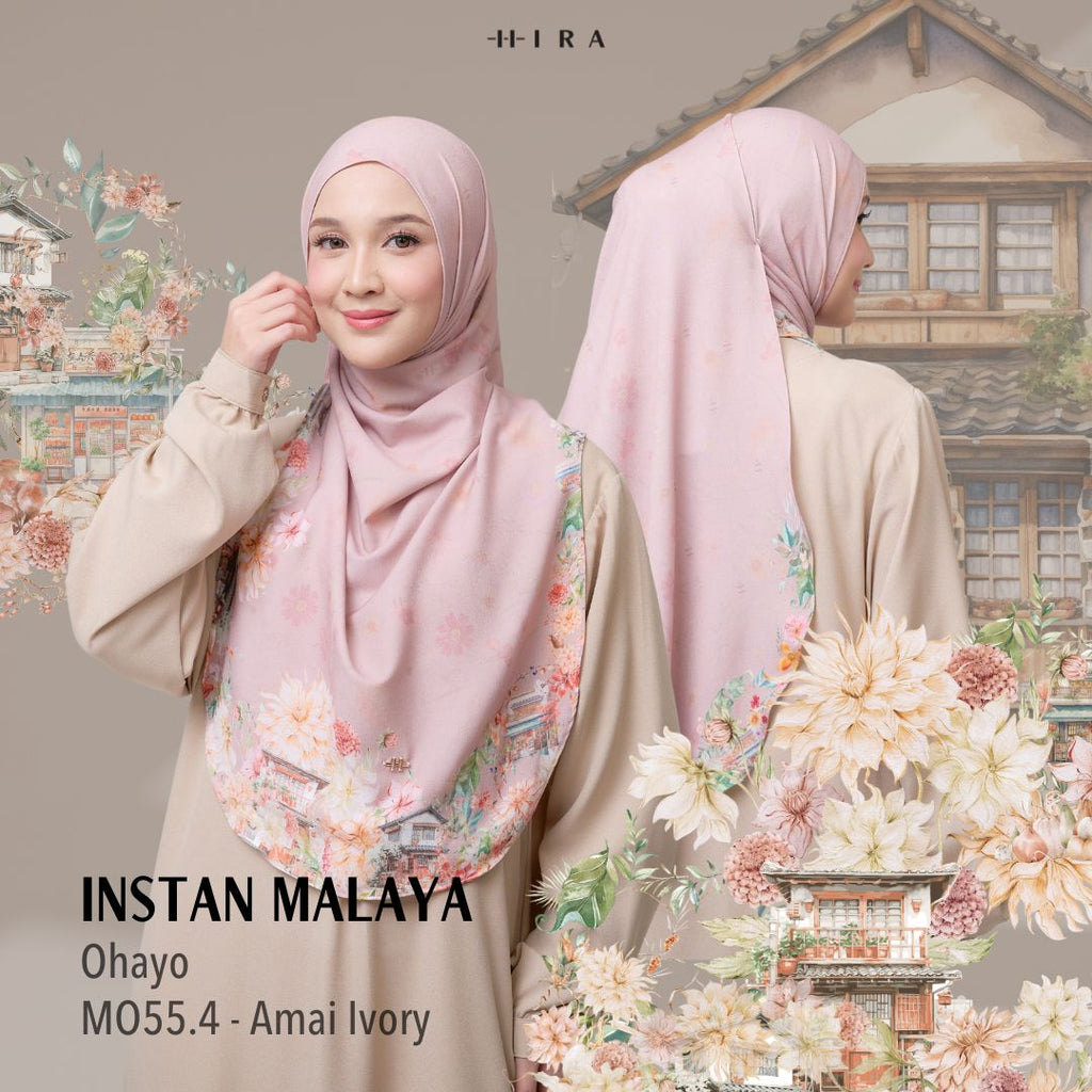 [ BUY 3 GET 1 FREE HIJAB ] Malaya Ohayo - MO55.4 Amai Ivory