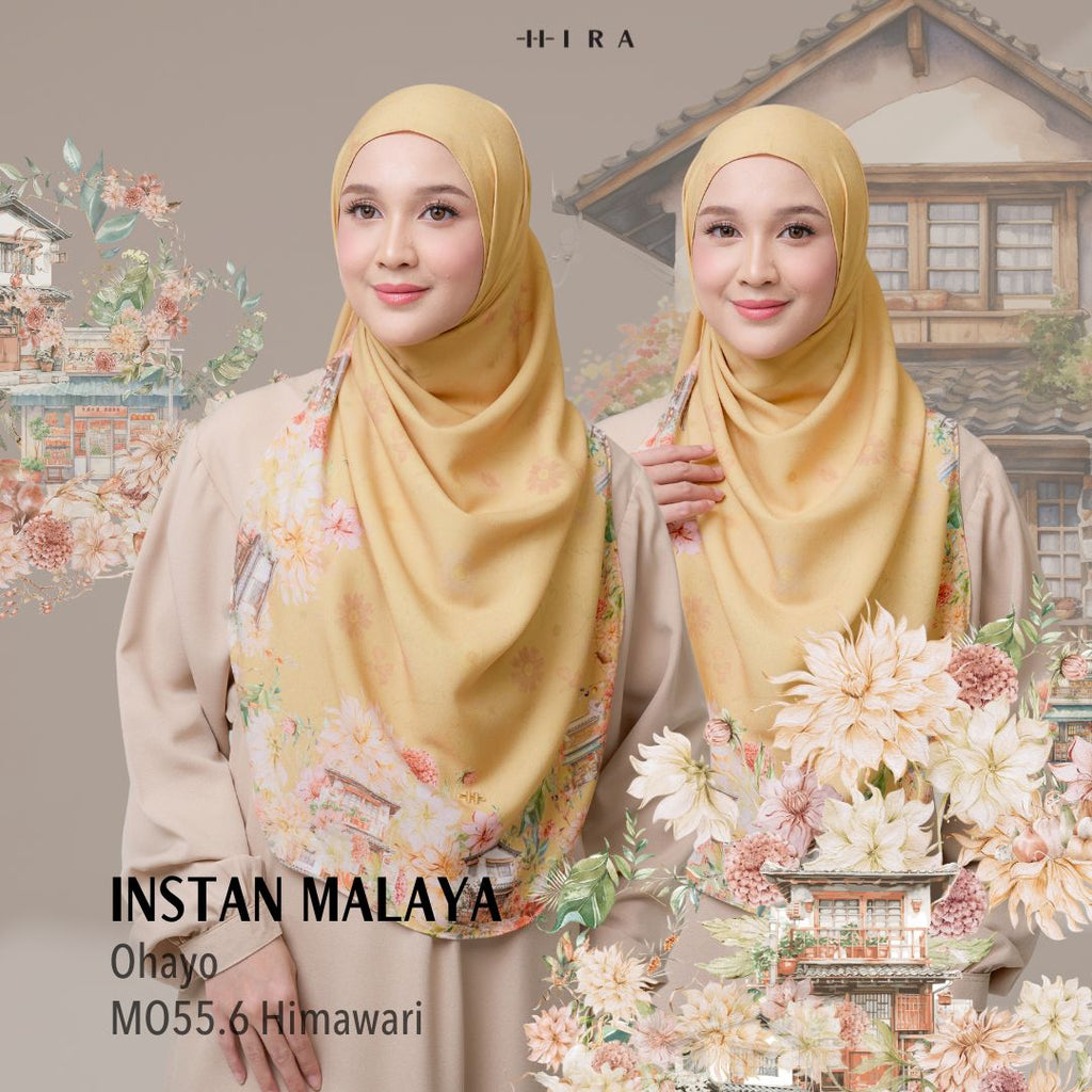 [ BUY 3 GET 1 FREE HIJAB ] Malaya Ohayo - MO55.6 Himawari