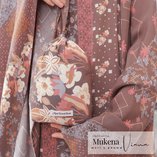 Mukena Viana Prayer Set - MV11.4 Brown