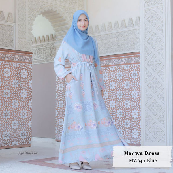 Marwa Dress - MW34.1 Blue