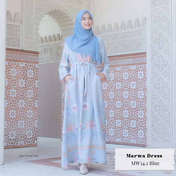 Marwa Dress - MW34.1 Blue