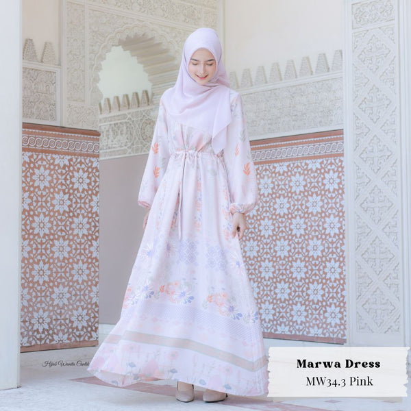 [ READY STOCK ] Marwa Dress - MW34.3 Pink
