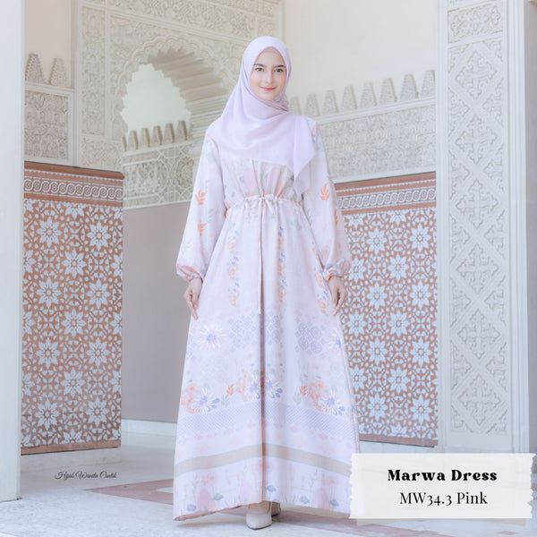 [ READY STOCK ] Marwa Dress - MW34.3 Pink