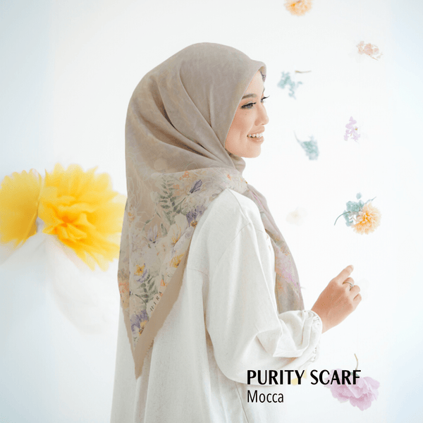 [ BUY 3 GET 1 FREE HIJAB ] Purity Scarf Polycotton - PU09.9 Mocca