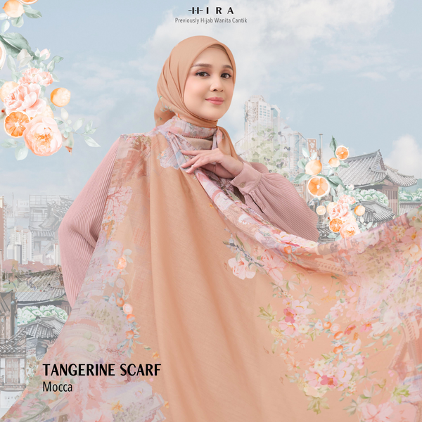 [ BUY 3 GET 1 FREE HIJAB ] Tangerine Scarf - ST16.10 TV16.10 TJ16.10 Mocca