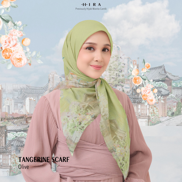 [ BUY 3 GET 1 FREE HIJAB ] Tangerine Scarf - ST16.14 TV16.14 TJ16.14 Olive