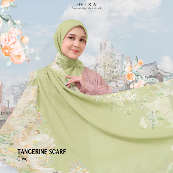 [ BUY 3 GET 1 FREE HIJAB ] Tangerine Scarf - ST16.14 TV16.14 TJ16.14 Olive