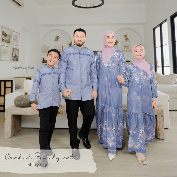 [ READY STOCK ] Orchid Dress - ORD1.3 Misty Sky