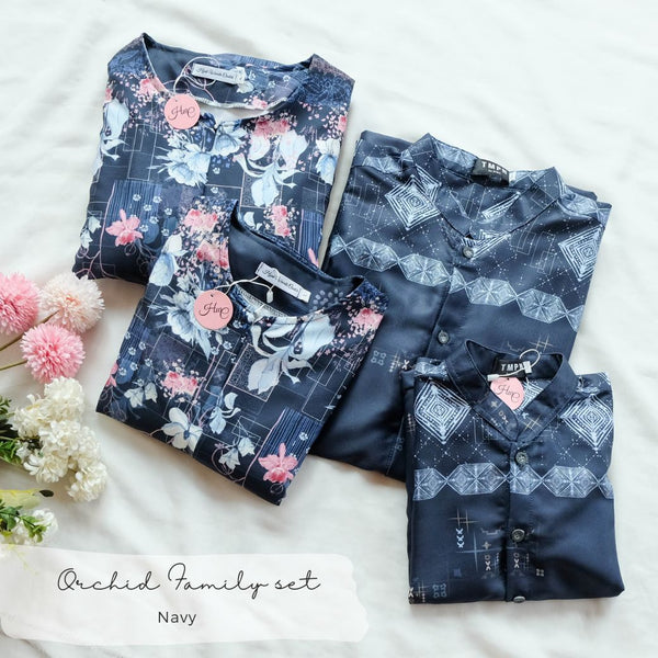 [ READY STOCK ] Orchid Dress - ORD1.4 Navy