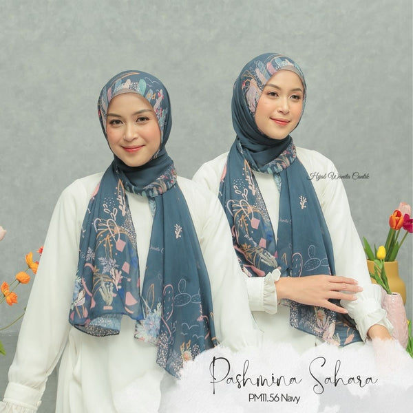 [DISKON AMBYAR] Last Stock Scarf Motif Hijabwanitacantik Series Hijab Kerudung Printing Motif