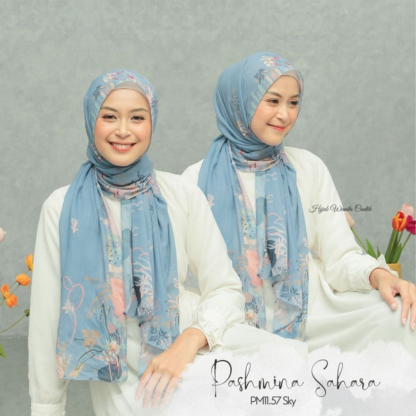 [DISKON AMBYAR] Last Stock Scarf Motif Hijabwanitacantik Series Hijab Kerudung Printing Motif