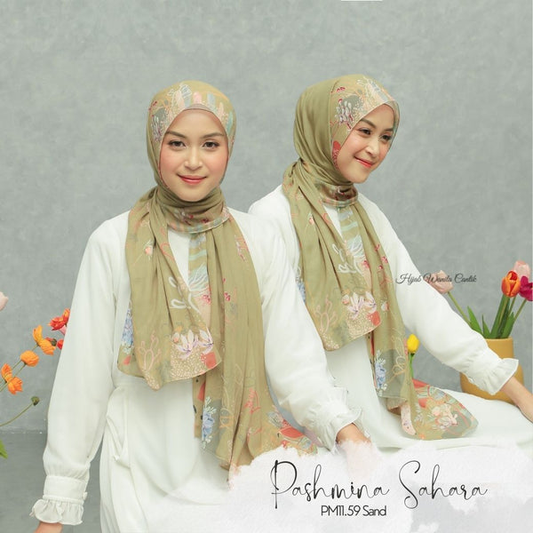 [DISKON AMBYAR] Last Stock Scarf Motif Hijabwanitacantik Series Hijab Kerudung Printing Motif