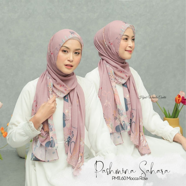[DISKON AMBYAR] Last Stock Scarf Motif Hijabwanitacantik Series Hijab Kerudung Printing Motif