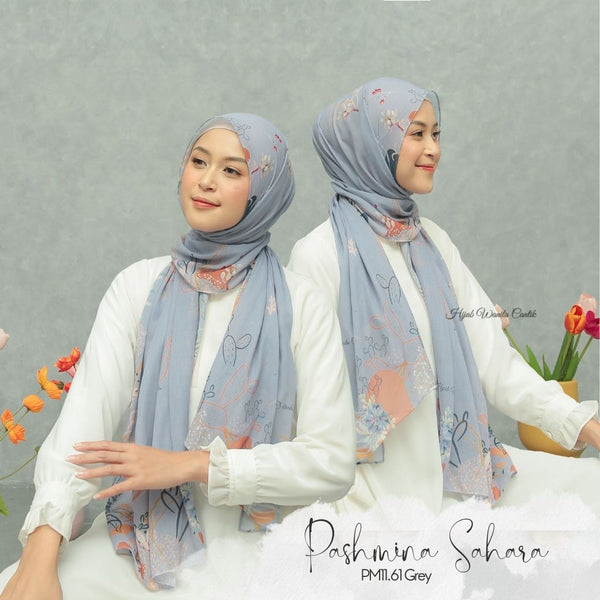 [DISKON AMBYAR] Last Stock Scarf Motif Hijabwanitacantik Series Hijab Kerudung Printing Motif