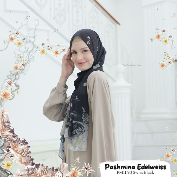 Pashmina Edelweiss - PM11.90 Swiss Black