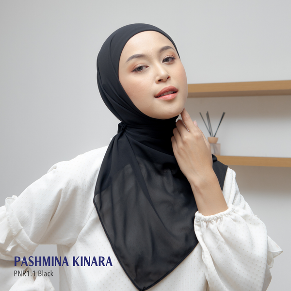 Pashmina Kinara - PNR1.1 Black