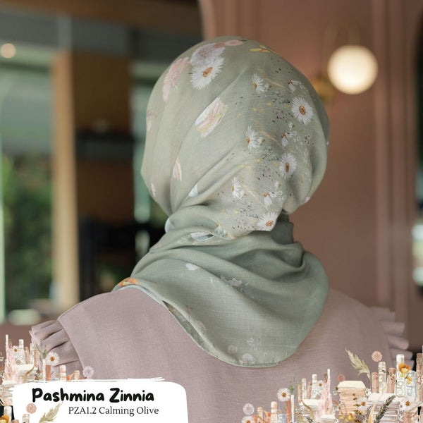 [BELI 3 GRATIS HADIAH] Pashmina Zinnia - PZA1.2 Calming Olive