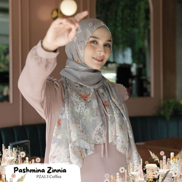 [BELI 3 GRATIS HADIAH] Pashmina Zinnia - PZA1.3 Coffea
