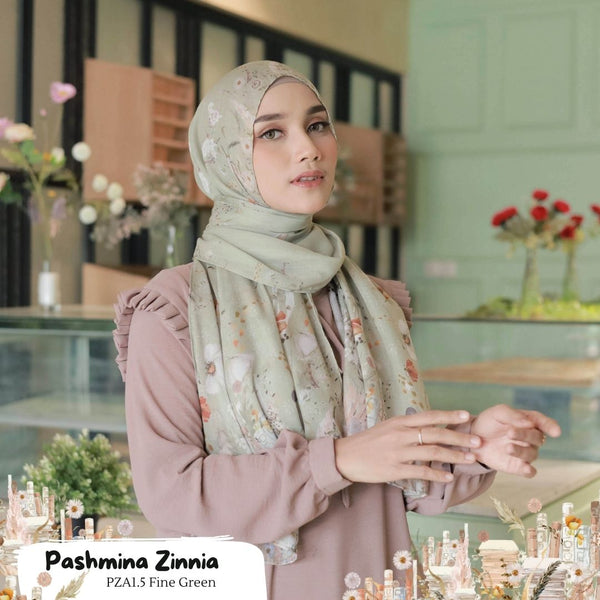 Pashmina Zinnia - PZA1.5 Fine Green