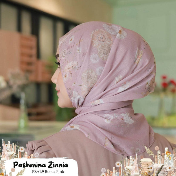 [BELI 3 GRATIS HADIAH] Pashmina Zinnia - PZA1.9 Rosea Pink
