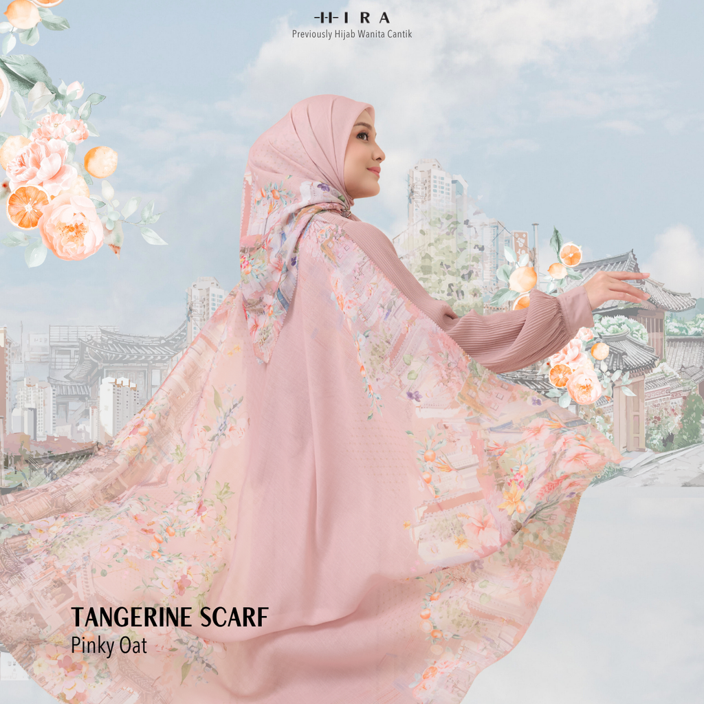 [ BUY 3 GET 1 FREE HIJAB ] Tangerine Scarf - ST16.8 TV16.8 TJ16.8 Pinky Oat