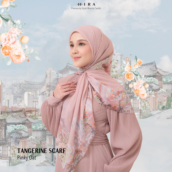 [ BUY 3 GET 1 FREE HIJAB ] Tangerine Scarf - ST16.8 TV16.8 TJ16.8 Pinky Oat
