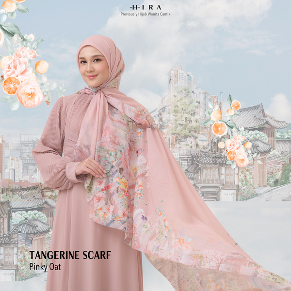 [ BUY 3 GET 1 FREE HIJAB ] Tangerine Scarf - ST16.8 TV16.8 TJ16.8 Pinky Oat