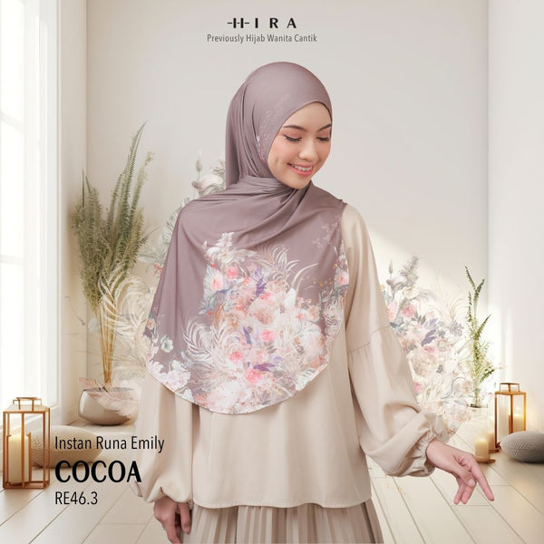 [ BUY 3 GET 1 FREE HIJAB ] Runa Emily - RE46.3 Cocoa