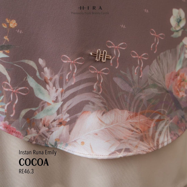 [ BUY 3 GET 1 FREE HIJAB ] Runa Emily - RE46.3 Cocoa